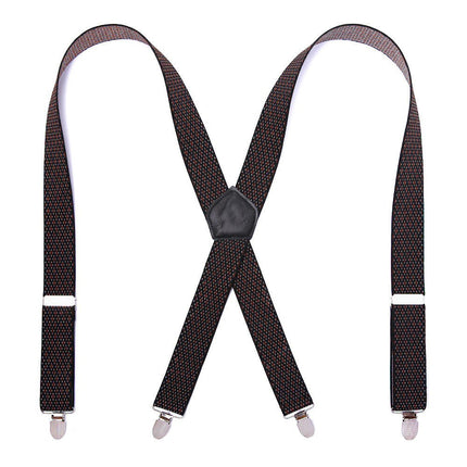 Men's Suspenders Heavy Duty Suspenders for Men X Back Adjustable Elastic Suspenders