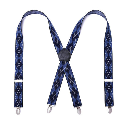 Men's Suspenders Heavy Duty Suspenders for Men X Back Adjustable Elastic Suspenders