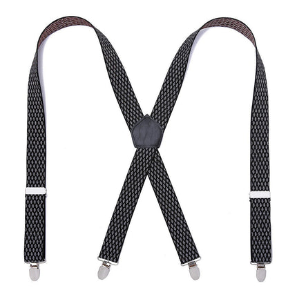 Men's Suspenders Heavy Duty Suspenders for Men X Back Adjustable Elastic Suspenders