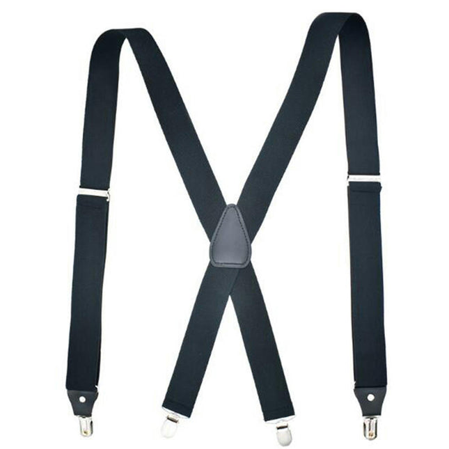 Adult Men's Elastic Suspenders X-Shape Men's Suspenders Adjustable Strong Clip Suspender