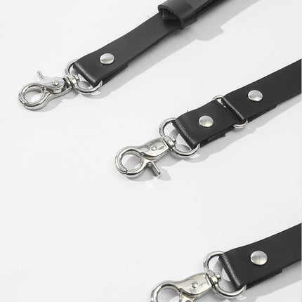 Leather Suspenders for Men Genuine Leather Heavy Duty Suspenders Adjustable Suspender