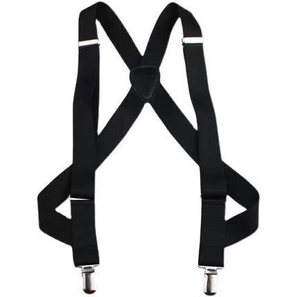 Side Clip Suspenders for Men Heavy Duty Work Suspender Adjustable Elastic X Back Mens Suspenders