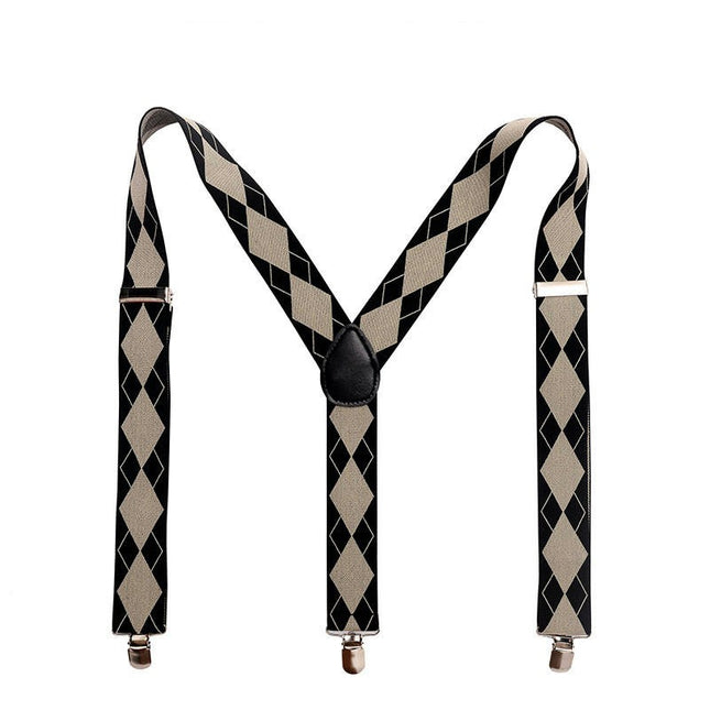 Suspenders for Men - Adjustable Unisex Y Back Men's Women's Suspenders - Heavy Duty Strong Clips