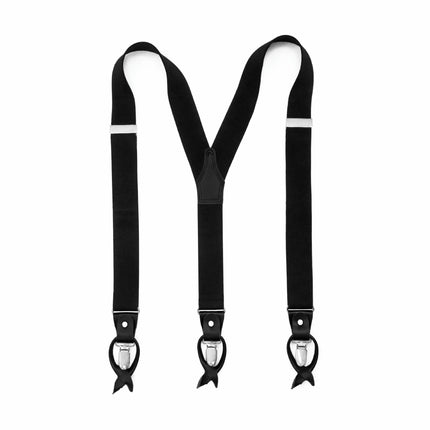 Men's Suspenders Elastic Straps Y-back, for Heavy Duty 3 Clips Adult Trousers Suspender