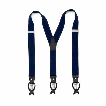 Men's Suspenders Elastic Straps Y-back, for Heavy Duty 3 Clips Adult Trousers Suspender