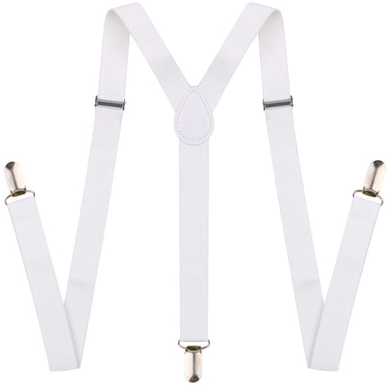 Suspenders for Men - Adjustable Unisex Y Back Men's Women's Suspenders With Strong Clips