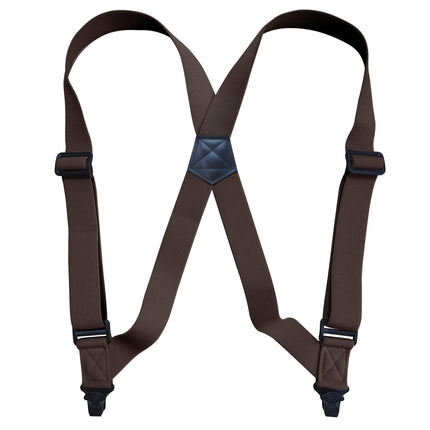 Side Clip Suspenders for Men Heavy Work Suspender Adjustable X Back Mens Suspenders