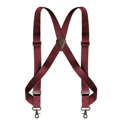 Adjustable Elastic X Back Style Suspenders Mens Suspenders Side Clip Suspenders with Swivel Hooks