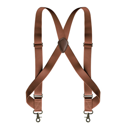 Adjustable Elastic X Back Style Suspenders Mens Suspenders Side Clip Suspenders with Swivel Hooks