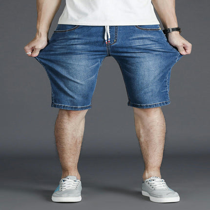 Men's Elasticity Short Jeans Casual Denim Shorts with pockets