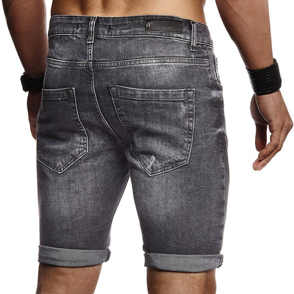 Jean Short for Men, Men's Casual Stretch Slim Fit Denim Short