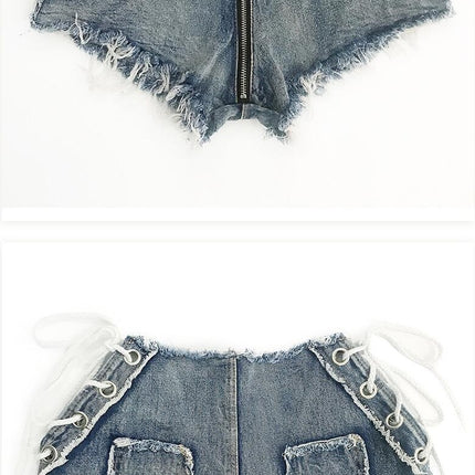 Women Sexy Cut Off High Waist Denim Jeans Shorts Mini Hot Pants