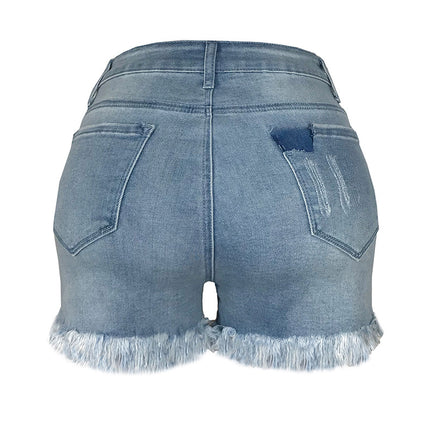 Women's Cut Off Denim Jean Shorts Ripped Distressed