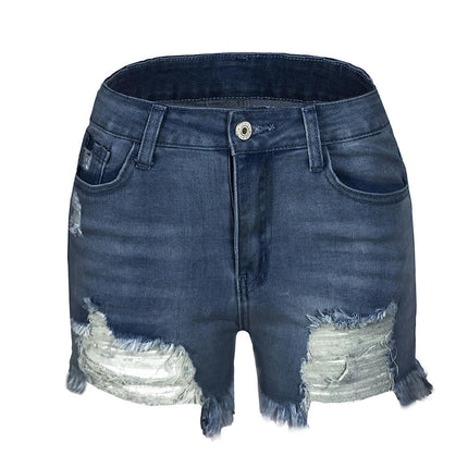 Women's Cut Off Denim Jean Shorts Ripped Distressed