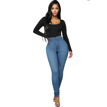 Women's High Waisted Skinny Stretch Jeans Slim Fit Denim Pants