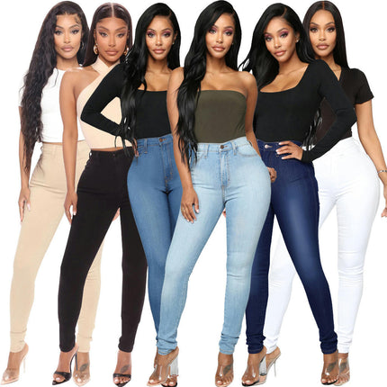 Women's High Waisted Skinny Stretch Jeans Slim Fit Denim Pants