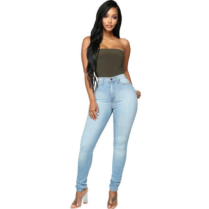 Women's High Waisted Skinny Stretch Jeans Slim Fit Denim Pants