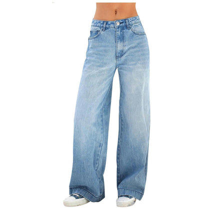 Women's Jeans High Waisted Wide Leg Baggy Jean for Women Denim Pants