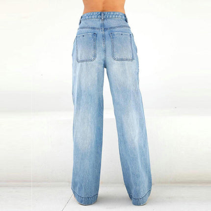 Women's Jeans High Waisted Wide Leg Baggy Jean for Women Denim Pants