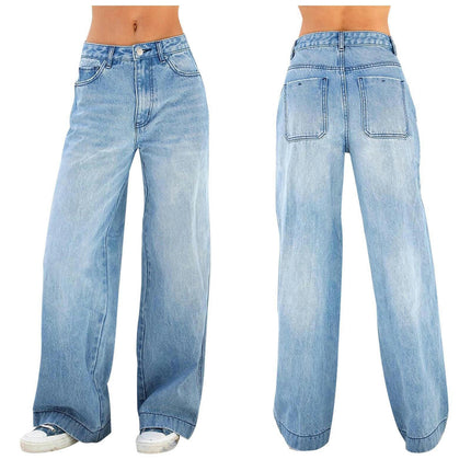 Women's Jeans High Waisted Wide Leg Baggy Jean for Women Denim Pants