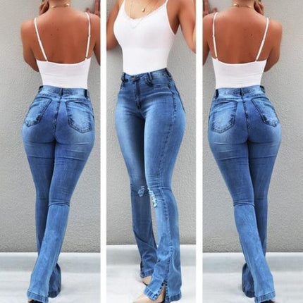 Bell Bottom Jeans for Women High Waisted Flare Stretch Denim Pants