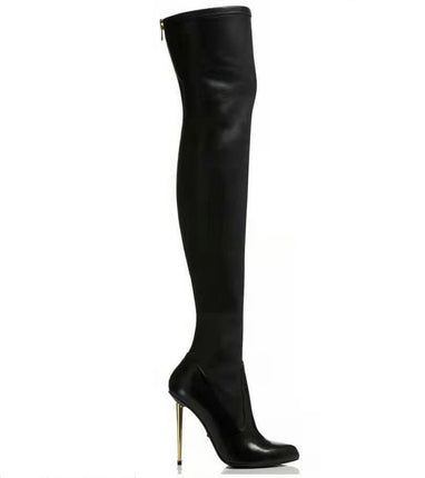 Women's Over The Knee Thigh High Boots Long Pointed Toe Stiletto High Heels Boots