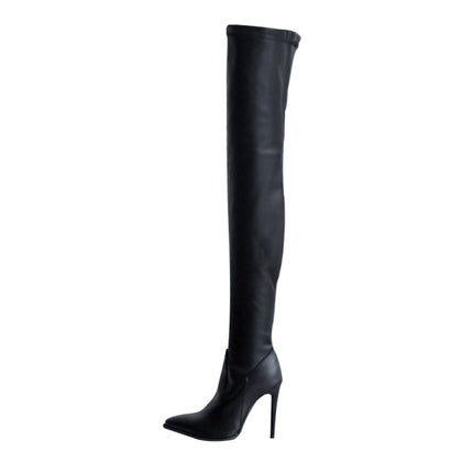 Women's Thigh High Boots Heels Over The Knee Boots Pointed Toe Stiletto Knee High Boots