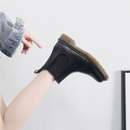 Women's Chelsea Boots Slip On Ankle Booties Casual Elastic Chunky Block Booties