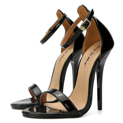 Women's Heeled Dress Sandals Open Toe Ankle Strap High Stiletto Wedding Party Pump Shoes