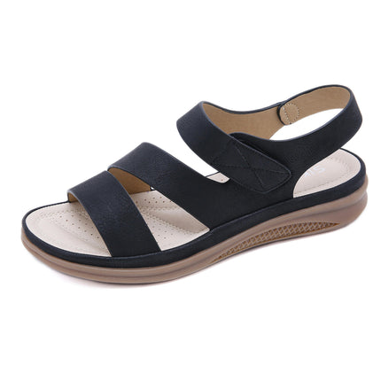 Sandals for Women Ankle Buckle Wedge Shoes Open Toe Comfortable Sandal