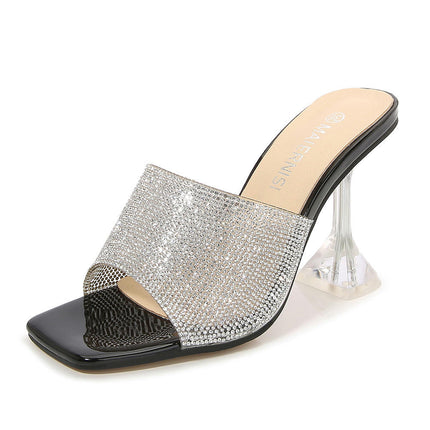 Clear High Heels, Women Sandals High Heels Open Toe Casual Shoes