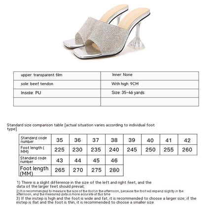 Clear High Heels, Women Sandals High Heels Open Toe Casual Shoes