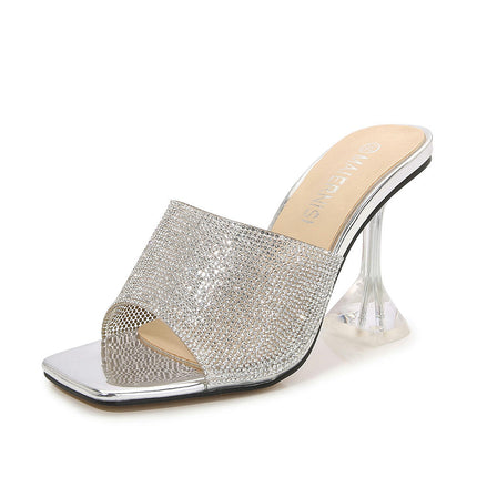 Clear High Heels, Women Sandals High Heels Open Toe Casual Shoes