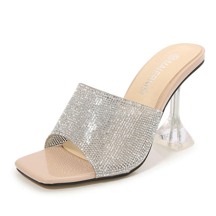 Clear High Heels, Women Sandals High Heels Open Toe Casual Shoes