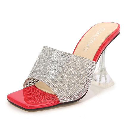 Clear High Heels, Women Sandals High Heels Open Toe Casual Shoes