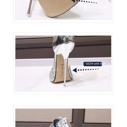 Women's Stiletto Heels Shoes Peep Toe Sexy Pumps Heels