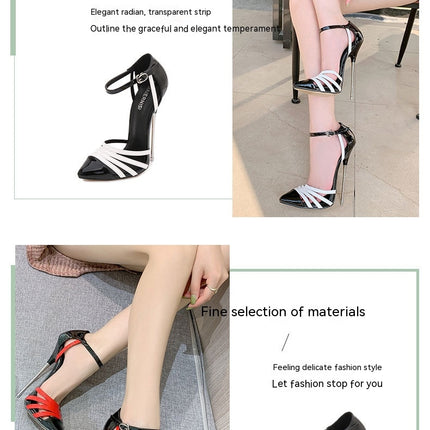 Women's High Heels for Women Stiletto Pumps Closed Pointed Toe Dress Sandals