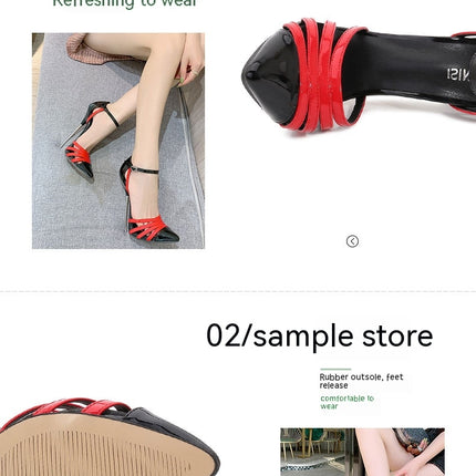 Women's High Heels for Women Stiletto Pumps Closed Pointed Toe Dress Sandals