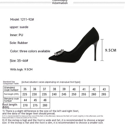 Women Stiletto High Heel Pointed Toe Slip-on Pumps Dress Heels