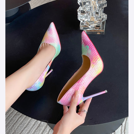 Women's Stiletto High Heel Dress Pointed Toe Shoe Pump Shoes