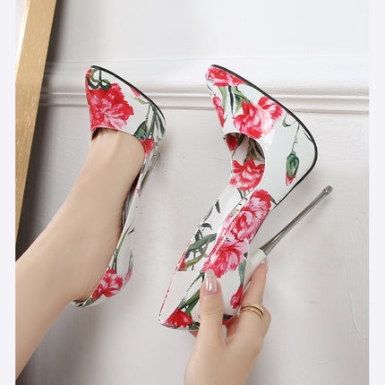 Women High Heels Stiletto Pumps Sexy Pointed Toe Slip On High Heel Pump Shoes