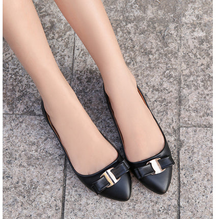 Women's Flats Pointed Toe Dress Shoes Bowknot Slip on Flats