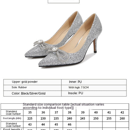 Women's High Heels Pointed Closed Toe Heels Sexy Stiletto Pumps Dress Shoes