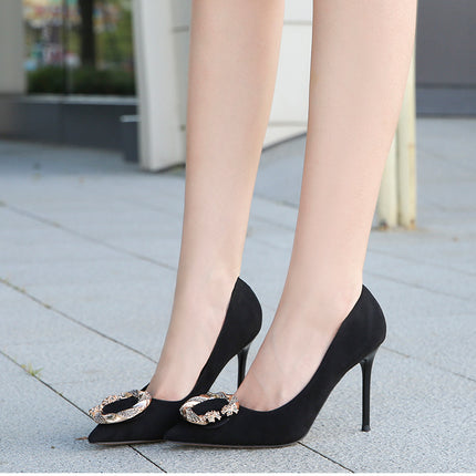 Women's Stiletto High Heels Closed Toe Heels Pumps Dress Shoes