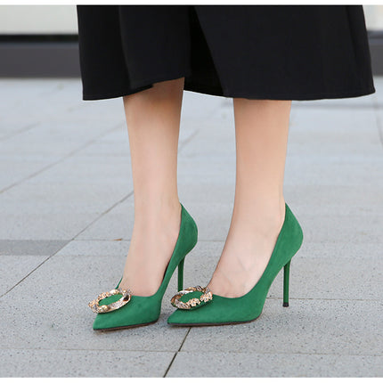 Women's Stiletto High Heels Closed Toe Heels Pumps Dress Shoes