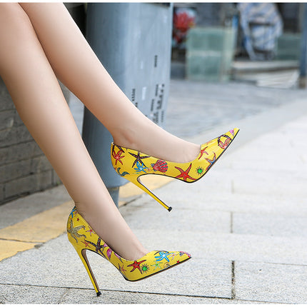 Women's Pointed Toe Stiletto High Heel Dress Pumps Sexy Heels Shoes