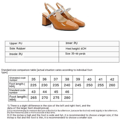 Women's Pumps Ankle Strap Block Heel Closed Square Toe Dress Shoes