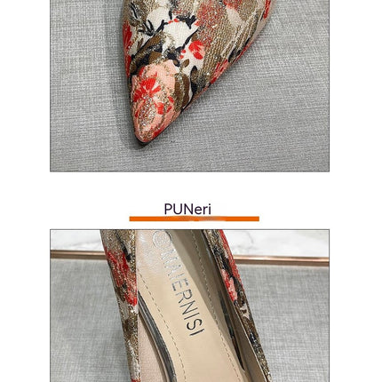 Women's Closed Toe High Heels Dress Pointed Toe Pump Shoes