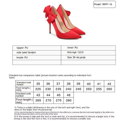 Women's Closed Toe High Heels Dress Pointed Toe Pump Bow Shoes