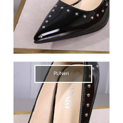 Pointed Toe Sexy High Heels Stiletto Heel Closed Toe Slip on Pumps Shoes Model D